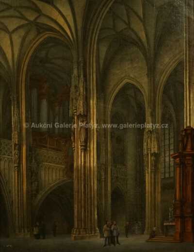  / Interiér chrámu sv. Štěpána ve Vídni / Ludvík Kohl