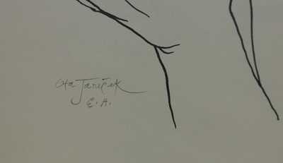  / Dívka držící ptáčka v dlani / Ota Janeček