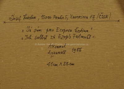  / Ezopova hostina / Josef Liesler