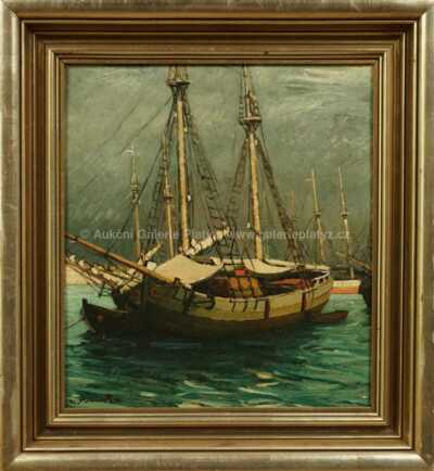 Alois Kohout (Lecoque) - V přístavu