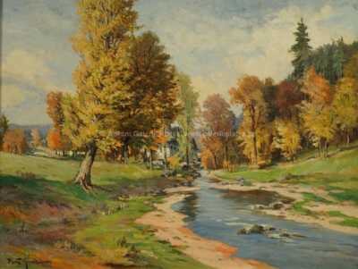  / Podzimní řeka / Gustav  Porš