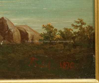  / Alpská krajina s jezerem / Alois Bubák