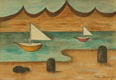  / Plachetnice v zátoce / Jan  Zrzavý