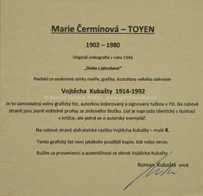  / Dívka s jahodami / Marie Čermínová - Toyen