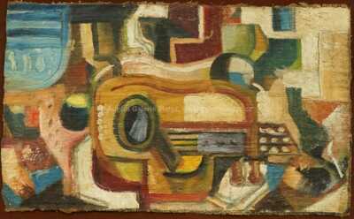  / Kubistické zátiší s kytarou /   Neznačeno