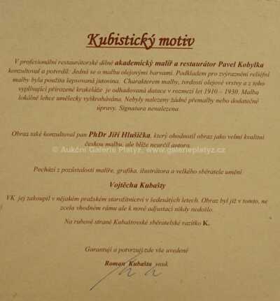  / Kubistické zátiší s kytarou /   Neznačeno