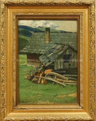 Vít Skála - Saně před chalupou