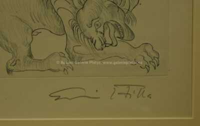  / Zápas s Nemejským lvem / Emil Filla