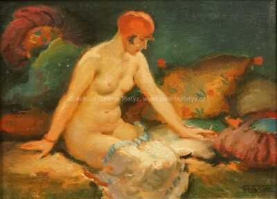  / Dívka na pohovce / František Xaver Naske