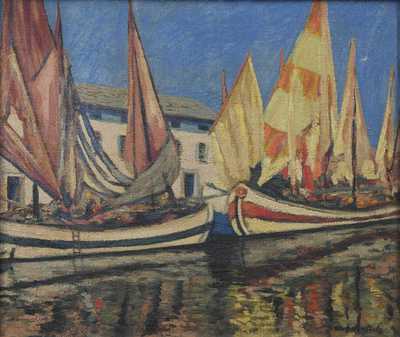  / Lodě v přístavu / Wunderlich ?