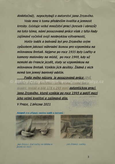  / Dvě loďky a čtyři balvany / Jan  Zrzavý