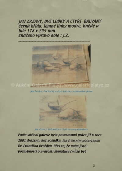  / Dvě loďky a čtyři balvany / Jan  Zrzavý