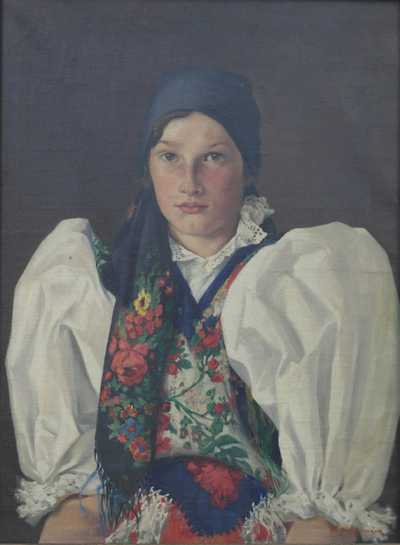  / Krojovaná dívka / Nečitelná signatura