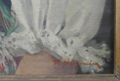  / Krojovaná dívka / Nečitelná signatura