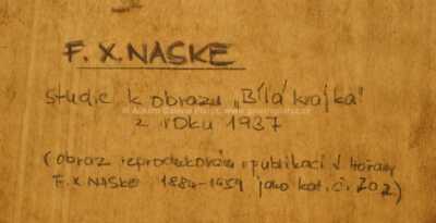  / Studie k obrazu Bílá krajka / František Xaver Naske