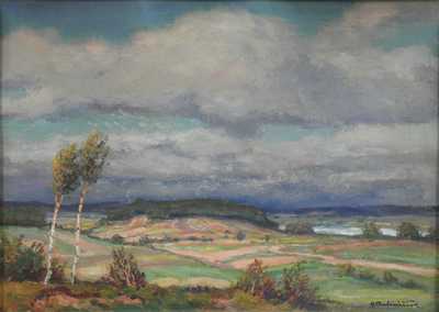  / Krajina s rybníkem / Ota Bubeníček