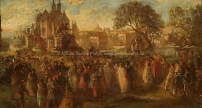  / Lidová veselice v Paříži / Viktor Barvitius (připsáno)