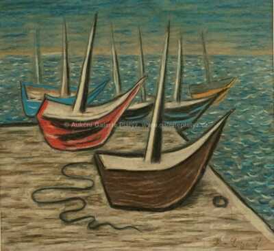  / Lodě u mola / Jan  Zrzavý