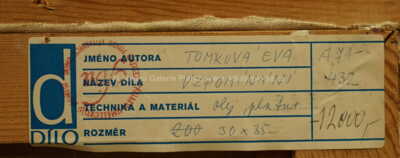  / Vzpomínání / Eva Tomková