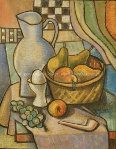  / Zátiší s dýmkou / Alfréd Justitz