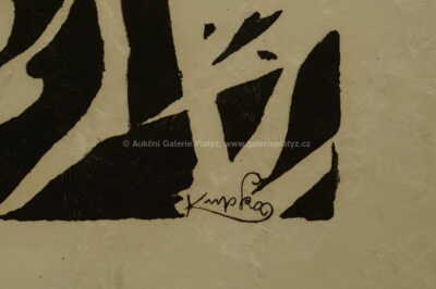  / Bílé rytmy na černé / František Kupka