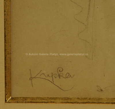  / Dívčí akt s draperií / František Kupka