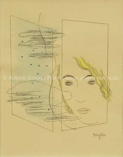  / Dívka s houslemi / Marie Čermínová - Toyen