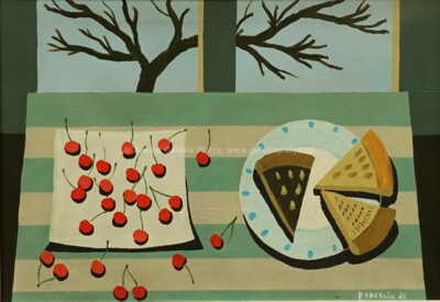  / Zátiší s třešněmi / Arnošt Paderlík