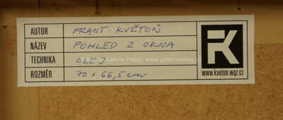  / Pohled z okna / František Květoň