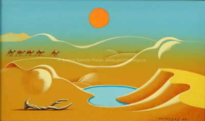  / Karavana mířící k napajedlu / Josef Velčovský