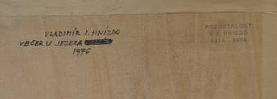  / Večer u jezera / Vladimír Jan Hnízdo