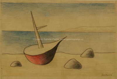  / Bárka na pobřeží / Jan  Zrzavý