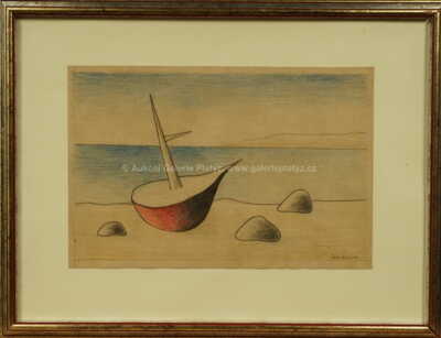 Jan Zrzavý - Bárka na pobřeží