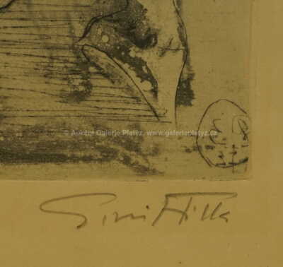  / Kůň přepadený tygrem / Emil Filla