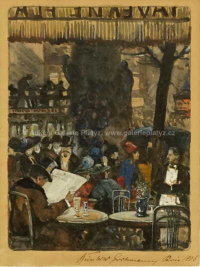  / Kavárna v Paříži / Reinhold Grohmann