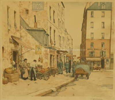  / Ovocnářský krámek v Pařiži / František Tavík Šimon