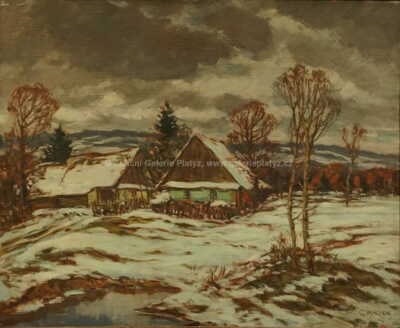  / Zasněžené roubenky / Gustav Macoun