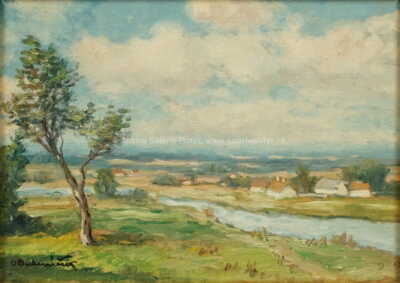  / Krajina s řekou / Ota Bubeníček