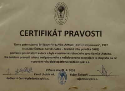  / Kámen vzpomínek / Kamil Lhoták