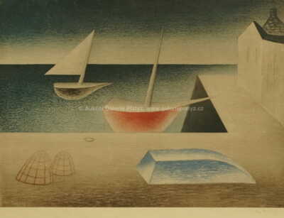  / Lodě u mola / Jan  Zrzavý