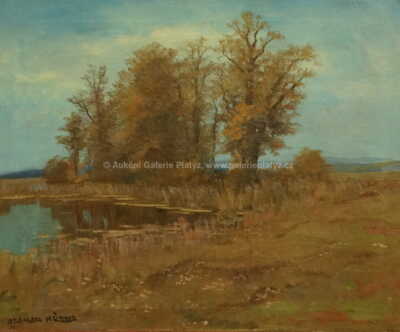  / Stromy u rybníka / Otakar Hůrka