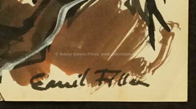  / Zápas býka se lvem / Emil Filla