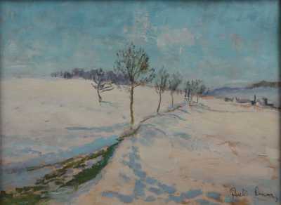 / Zasněžená krajina / Rudolf Lexa