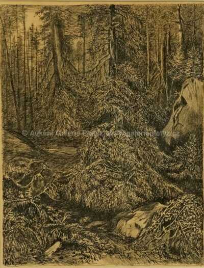  / Pohled do lesa / Julius Mařák