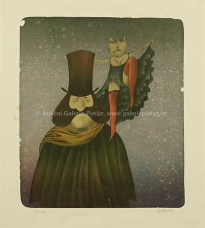  / S kočkou / Adolf Born