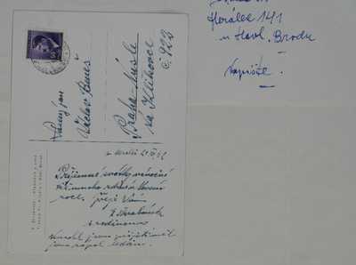  / Osobní korespondence F. Škrabánka / František Škrabánek