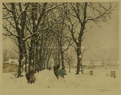  / Cesta v zimě / František Tavík Šimon