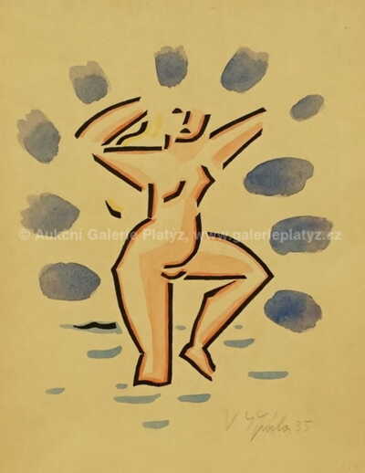  / Koupající se dívka / Václav Špála