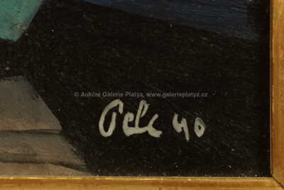  / Zátiší s figurýnou / Antonín Pelc