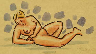  / Ležící akt / Václav Špála